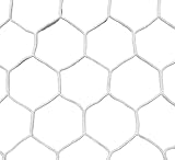 Pevo Sports 6.5x12 Hexagonal Soccer Goal Net - 4mm Hex HTPP - Heavy Duty - 6.5' x 12' x 3' x 6', White
