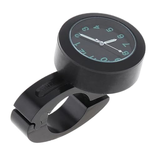 ハンドルバーモーターサイクル時計 - コンパクトメタルタイムキーピングデバイス、防水デジタルオートバイハンドルバーウォッチ|屋外ライディング、自転車ツーリング、ロングディスタンの温度機能を備えたバックライトディスプレイ