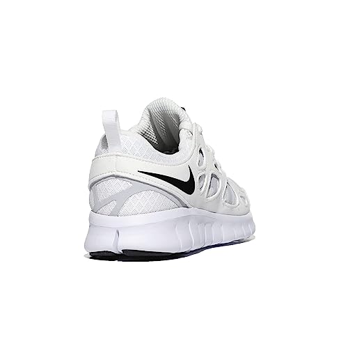 Nike Boy's Free Run 2 (Big Kid) White/Black/Wolf Grey 5.5 Big Kid M3