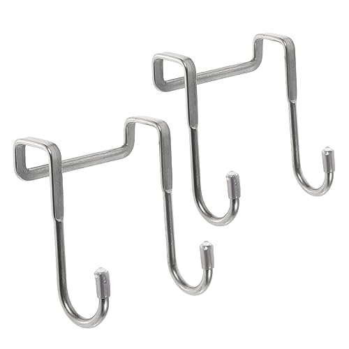 VILLFUL 2pcs Display Prop Hooks Over Door Double Hook Cabinet Hooks S-Shaped Hooks Heavy Duty Clothes Hanger Rack Heavy Duty Coat Hangers Heavy Duty Clothes Rack Double Hooks Coffee