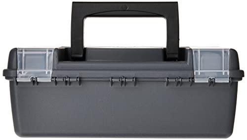 Plano Molding 114-002 13-Inch Compact Tool Box, Graphite Gray With Black Handle And Latches #TOP2