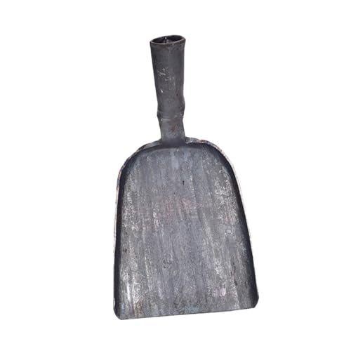 VANZACK Pelle à Charbon Forgée à Main pour Cheminée et Barbecue Pelle Multifonction Robuste pour Nettoyage de Cendres Outil Léger et Résistant pour Jardin et Foyer