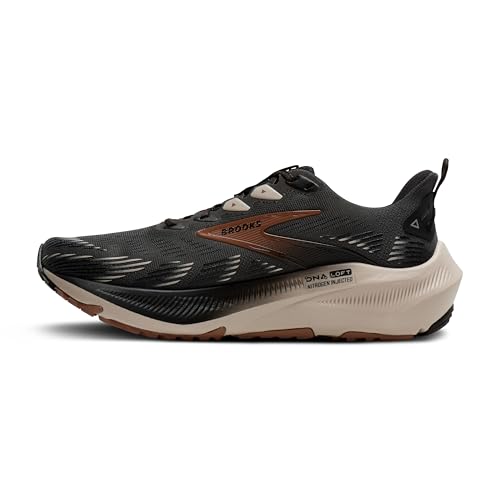 Brooks Brooks Men's Ghost Trail, Versatile Off-Road Running Shoe for Rugged Terrain - Ebony/Black/Clove - 13 Medium
