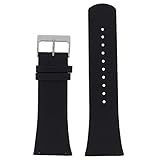  Skagen Uhrband Wechselarmband LB-SKW6070 Ersatzband SKW6070 Uhrenarmband Leder 30 mm Schwarz