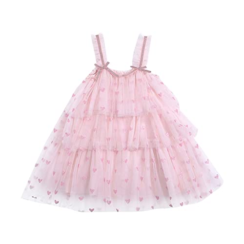 Vestido longo para meninas com suspensório no verão, amor, estampado, princesa do meio e jovem, vest