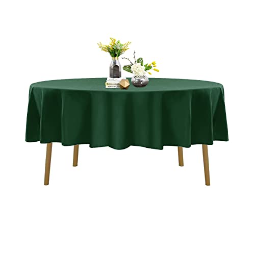Bailarina 90 Inch Stain and Wrinkle Resistant Washable Polyester Table Cloth, Decorative Table Cloth for Dining Table, Buffet Parties and Wedding, Hunter
