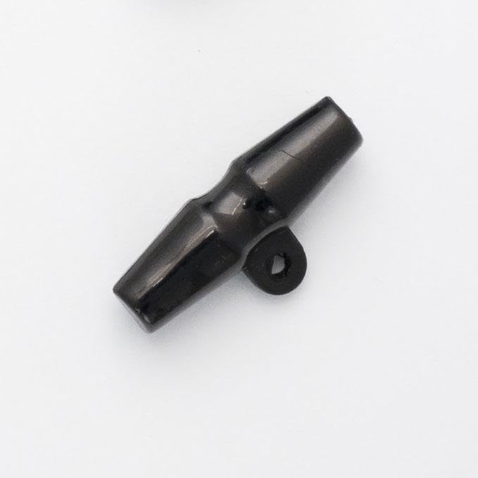 10 Pieces of Baby Duffle Buttons 20mm/25mm/32mm/38mm Wide Baby Toggles - Simply Sew CraftyTM (UK) (32mm - Black)