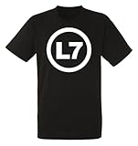 l7 band logo black mens t-shirt men tee shirt