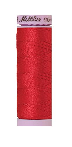 Hilo de Algodón Mettler Silk-Finish 150m Poinsettia miniatura 1