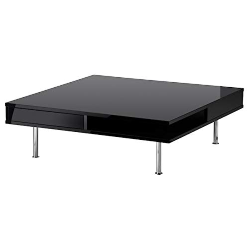 Tok Mark Traders TOFTERYD Coffee table, high-gloss black, 95x95 cm durable and easy to care for.Coffee tables. Coffee & side tables.Tables & desks. Furniture. Environment friendly.