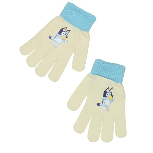 Image of Bluey Boys Big Kids Knit Hat and Gloves Set - Kids Hat Glove Set