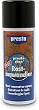presto Rostumwandler-Spray 400 ml, Antikorrosiv, Zuverlässiger Schutz, Verwandelt Rost in stabilen Eisenkomplex, Einfache Anwendung, Grundierung für Lackierungen