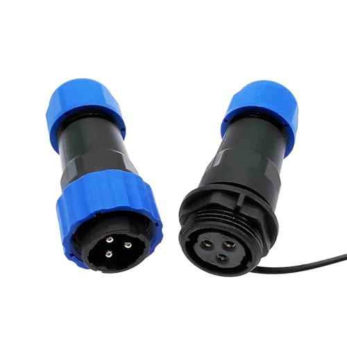 Conector recto SP20 impermeable de 6 pines con protección IP68 2
