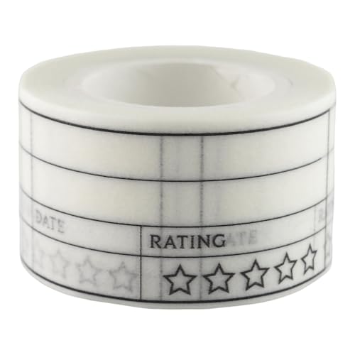 LAOMIS Japanese 5 Star Multi-Purpose Rating Tracker Writable Washi Tape / 25mm x 10M / 125 Stickers