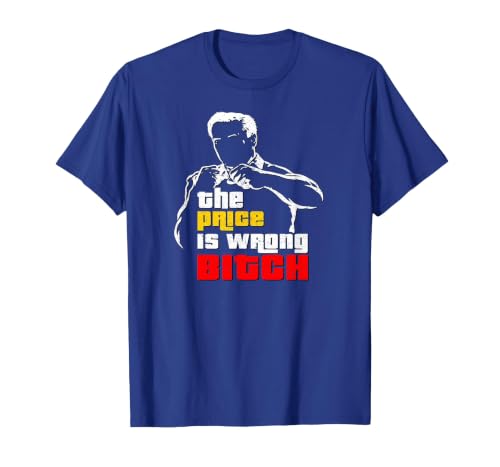 Vintage The Price is Wrong Bitch - Happy Bob Golf Movie TPIR T-Shirt, Men, Royal Blue, 3X-Large