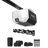 Chamberlain 3/4 HP Chain Drive Smart Garage Door Opener with Fixed Camera, Battery Backup, 2-Bulb Lighting, and myQ Connectivity