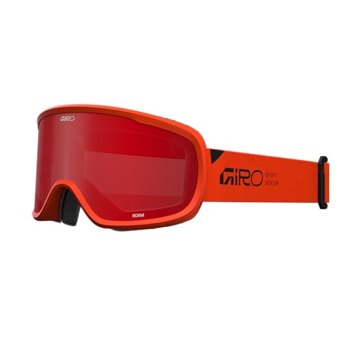 Image of Giro Roam Ski Goggles - Snowboard Goggles for Men, Women, Youth - Orange Stacked - Amber Scarlet & Yellow
