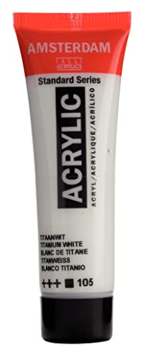 Amsterdam Standard Series Acrylic Tube 20ml Titanium White 105 (17041050)