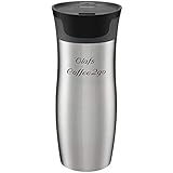 Contigo Thermobecher West Loop 2.0 Edelstahl 470 ml mit persönlicher Rund-Gravur gelasert automatischer Autoseal-Verschluss auslaufsicher