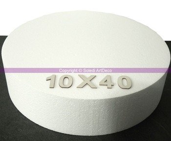 Disque En Polystyrène Haute Densité - Épaisseur 15 Cm, Diamètre 20 Cm, 28 Kg/m³, Pour Maquette, Bricolage - 3