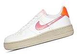 Nike Swoosh, Lifestyle Nike Damen WMNS AIR Force 1 \'07 Basketball Shoe, White/Digital Pink-Pink Foam, 37.5 EU