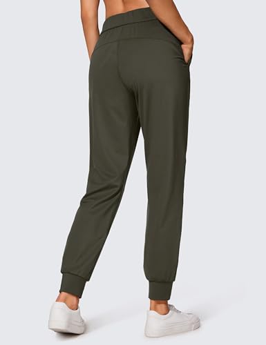 CRZ YOGA Calças de alongamento para corrida femininas de treino com cordão com punho e tornozelo atl