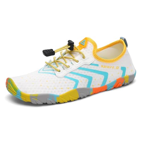 Image of SAGUARO Water Shoes for Women - Barefoot Quick-Dry Aqua Sock, Lightweight, Breathable for Swimming, Beach and Outdoor Activities Size 5.5-10.5