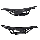 🚵‍♂ 【Material de alta calidad】Fibra de carbono T800 3K + cuero suave de gel EVA, súper liviano, duradero, resistente al agua y fácil de instalar. El sillín flexible ofrece más comodidad y absorción de impactos.