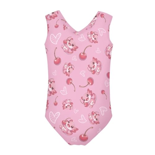 Image of Girls' Swimwear for 3-14 Cartoon Bathing Suit Girl Swimsuit Gym Leotard