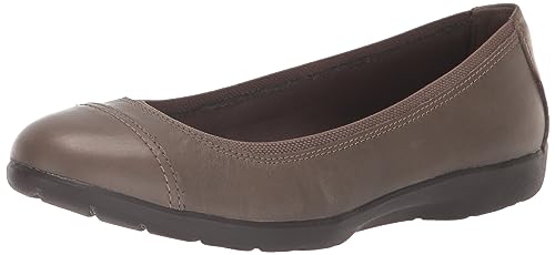 Clarks Clarks Grey's Meadow Opal Ballet Flat, Slate Leather, 8 Wide US
