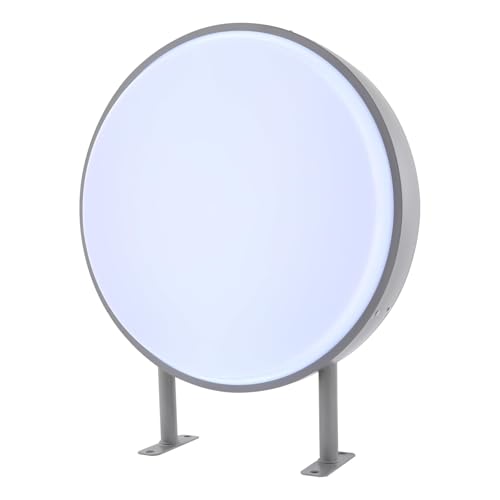 Caja de luz LED redonda de doble cara, 60 cm, resistente al agua IP65, con pantalla acrílica y marco de aluminio, lámpara de pared para restaurantes/tiendas/cafeterías