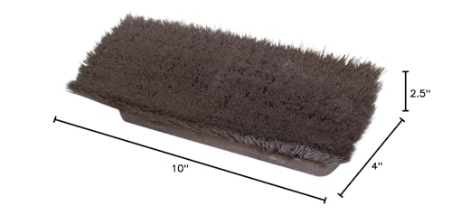 Image of SPARTA 41278EC01 Flo-Thru Plastic Wall Scrub Brush, Equipment Brush With Soft Nylex Bristles For Industrial Kitchens, Hospitals, Commercial Cleaning, 4 Inches, Brown, (Pack of 12)