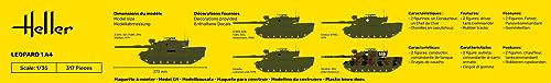 Char Leopard 1A4 Heller Joustra maquette militaire pour passionné d'histoire