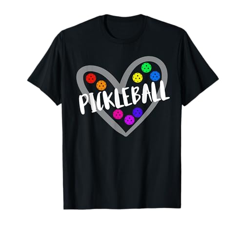 Corazón de Pickleball para jugadores de Pickleball Camiseta