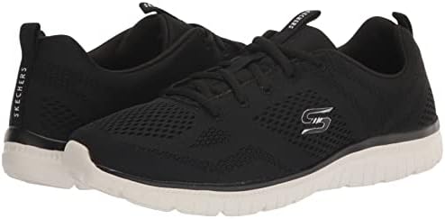 Skechers Sport Women's Women's Virtue-Kind Favor Sneaker, Black/White=BKW, 6.5 | Image 6
