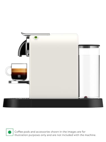Image of Nespresso CitiZ Coffee Machine (Silver) with 2 Coffee Sleeves|One-Touch Brewing | 40ml Espresso & 110ml Lungo |Coffee Machine for Home| 2 Years Warranty| Authorized Distributor