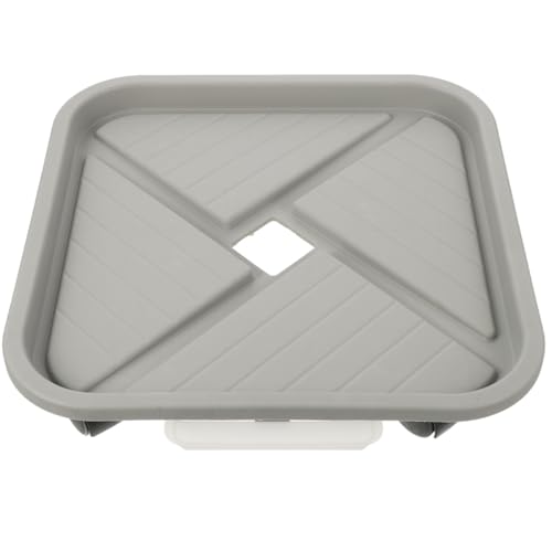 Beavorty Vassoio per Piante su Ruote con Contenitore per Acqua, Base Mobile per Vaso da Fiori Resistente Fino a 40 Kg, Sottobicchiere per Piante da Giardinaggio, Supporto per Fioriere