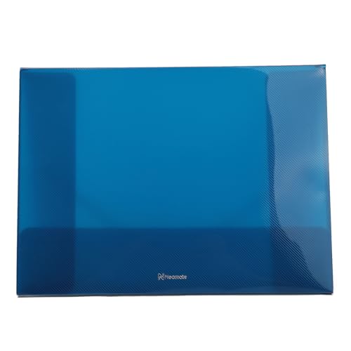 Image of Neomate 3 Pcs A4 Double Pocket Folder | Designer Legal File with Elastic Closure | Multicolor Plastic Document Holder for Storage | Blue, Black & White