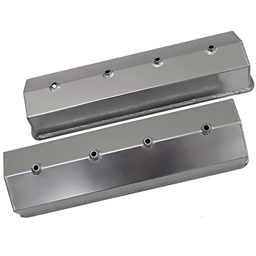 Demotor Performance Fabricated Aluminum Center Bolt Valve Covers For 1987-1997 Sbc Chevy Tbi & Vortec Heads 5.0L/305 5.7L/350 #TOP3