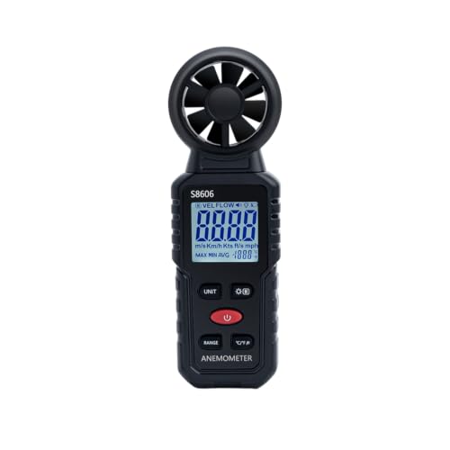 Mcbazel 3 in 1 Handheld Digital Anemometer Wind Meter, High Precision Wind Speed Measuring, Digital Wind Speed Meter with Backlight for HVAC, Sailing, Fishing, and Indoor Outdoor Use