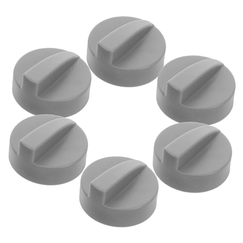 TOYANDONA 6Pcs Replacement Stove Control Knobs for Dollhouse Appliances Miniature Pretend Play Kitchen Accessories Durable Easy Turn 1.57In
