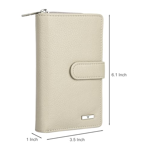 Image of URBAN FOREST Stella Sand Leather Wallet for Women