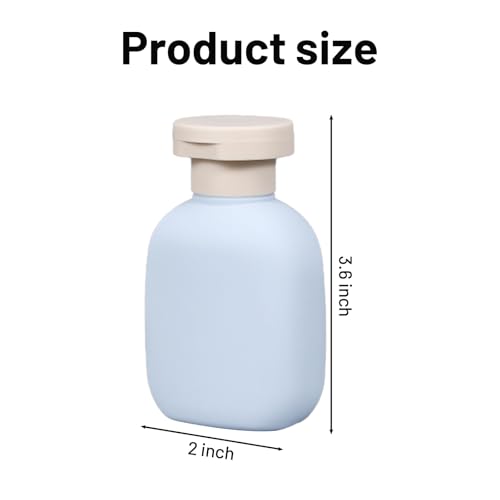 3 Pcs 3.4 oz Shampoo Squeeze Bottle, Refillable Plastic Travel Containers with Labels2