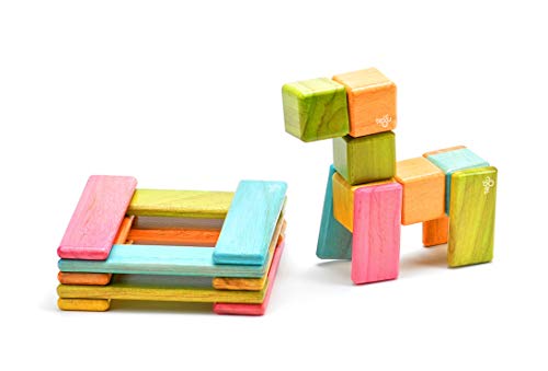 26 Piece Tegu Discovery Magnetic Wooden Block Set,1-99 years old, Tints - Thumbnail 4