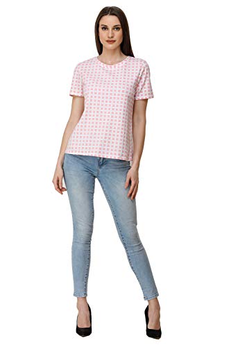 Image of Women Cotton Lycra Printed Knit TOP