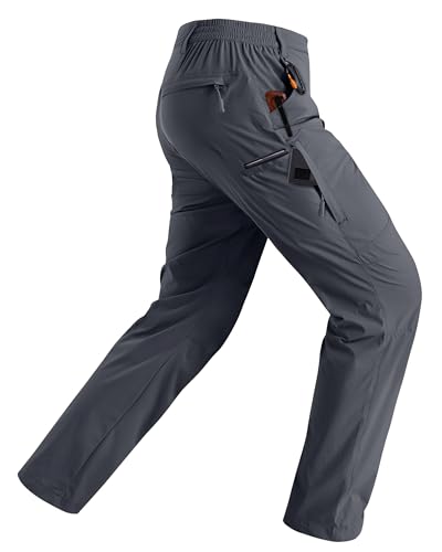 Rapoo Hiking Pants for Mens with Pockets Comfy Lightweight Waterproof