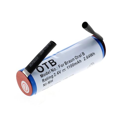 Batterie de rechange pour Braun Oral-B Sonic Complete (remplacement de RS-MH 3941, 2N-600AE, S-RWT1688, Cd 9S-RWT05, 1103425149) Batterie de brosse à dents...