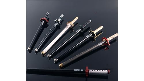 [YAYANA]きめつのやいば 日輪刀型 中性ペン 超カッコイイ個性のボールペン 署名ペン 人気アニメ周辺 萌えグッズ オフィス学用品 筆記具 文房具 記念物 装飾用筆 贈り物供 大人 学生 高校生 多機能 学用品 (竈門炭治郎 02)