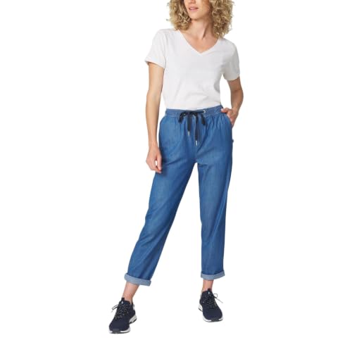 Pantalon Mandyjog bleu femme TBS 42 souple et résistant