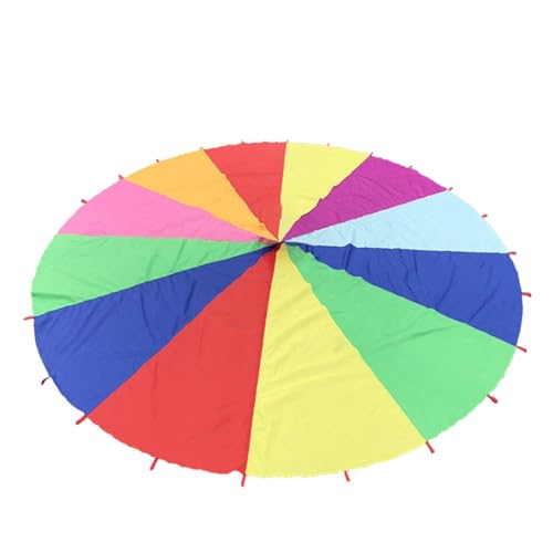 Parachute pour – Toile de Jeu à auvent Multicolore, Cercle pour Toile de coopération, Couverture de Mouvement Rythmique, Mouvement Textile pour Le Travail...